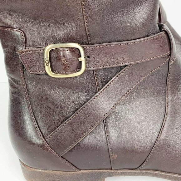Ugg Women’s Beryl Leather Knee High Tall Riding Boots 1005920 Size 8 - Picture 7 of 11